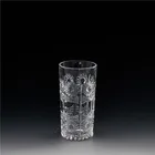 Premium 6-piece set of 10 ounce water crystal clear glasses for bars and restaurants