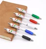 promotional plastic classic white guard ball pen with custom logo