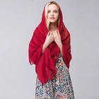 Hijab Viscose Scarf Women Hijab Women Fashionable Silk Hijab Viscose Scarf