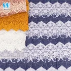 Custom design poly chemical lace embroidery fabric in china