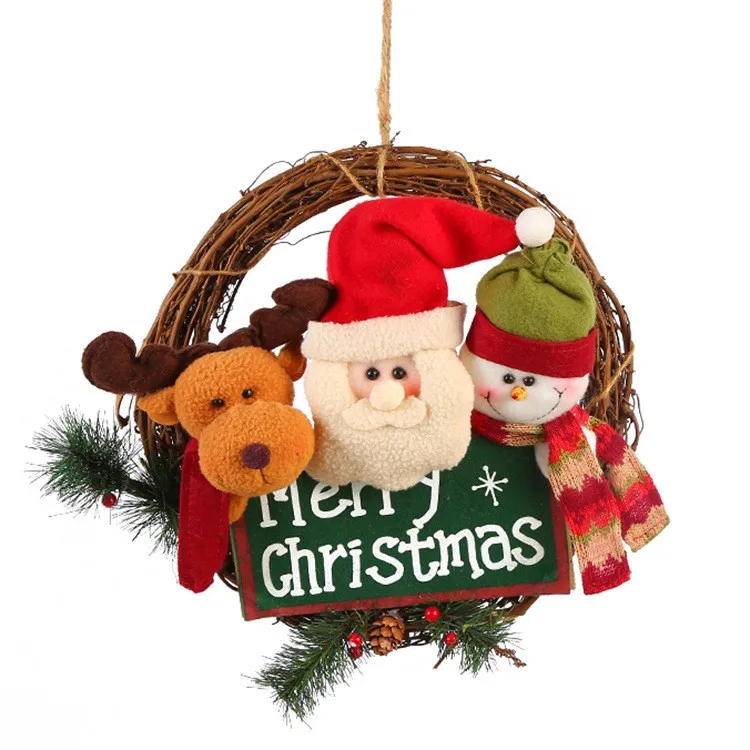 cyshmily 2019 oem christmas wreaths cheap gift natural wooden