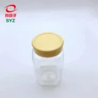 360ml 12oz PET food grade plastic skin body face personal care honey cookie salt jar