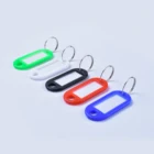 Key Ring Dreieins 30 Pieces Box Packing 6 Colors Plastic Label Key Tags With Ring