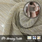 Dress Material Lurex Knit Crepe Gold Shiny Fabric For Summer Top Wear