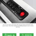 Stainless Steel Vacuum Sealer Stainless Steel Semi-Automatic Household Vacuum Food Sealer