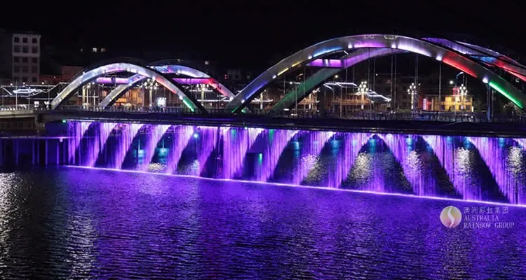 bridge water curtain fountain