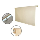 Custom outdoor UV treated sand color 1.4x1.4m outdoor sun shades roller blinds