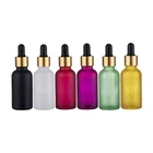 Vials Essential Black Dropper Bottle 15ml 30ml Black Frosted Amber Blue Eye Glass Dropper Bottles Vials For Essential Oil