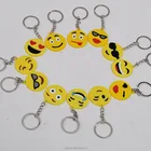 new product 2018 emoji keychain silicone key chain