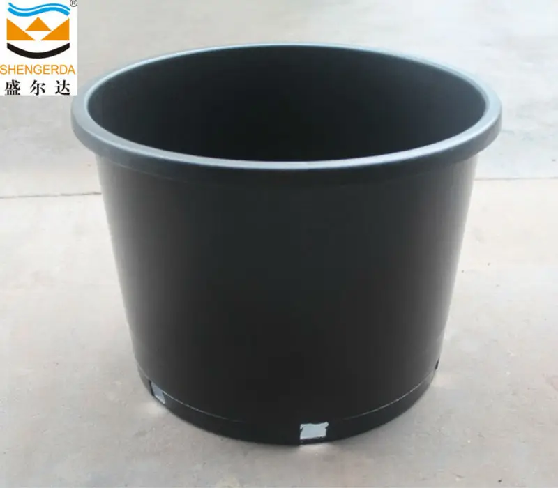 1 Gallon Nursery Pots,Black Plastic Nursery Flower Pots,Black Plastic