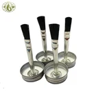 Screw top ,spout cap no spill rolled tin brush brush/ in can cement brush