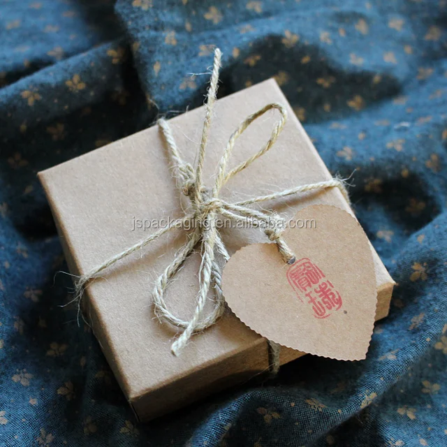 original brown paper cheap jewelry box, kraft paper jewelry