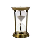 Large Novelty Brass Sand Timer Hourglass 1 Hour for Home Decoration