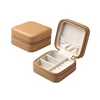 small leather travel jewelry box for earrings ring bracelet necklace display storage organizer case