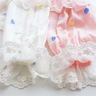Mudkingdom Comfortable Hot Sell Lace Girls Nightgowns Cotton Kids Pajamas