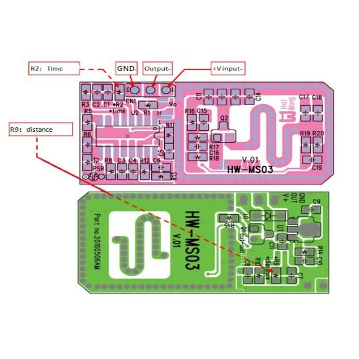 3.724V Microwave Motion Sensor Radar Module(HWMS03), View Microwave