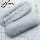 All-match Winter Detachable Clap Ring Fox Fur Cuff For Coat