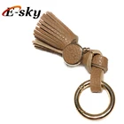 pu leather tassel keychain leather tassel necklace genuine leather tassel