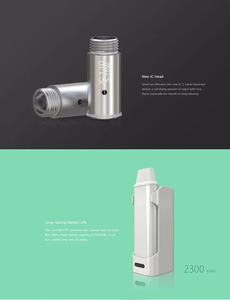Heaven Gifts Wholesale 1.3ml 320mAh Eleaf iCare Mini PCC Kit