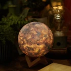 2019 Newest design 3D print and colorful paint Galaxy lamp led light