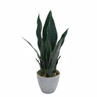 Plastic artificial bonsai snake plant/sansevieria/agave artificial ornamental plant for indoor decoration