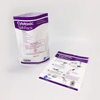 HDPE/LDPE customized clear fresh food packing plastic zipper lock freezer storage bag with slider closure