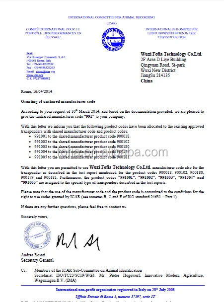 ISO11784/5 FDX-B RFID Animal Tag with 18cm Reading Distance and 5-Year Validity Mini Sheep Ear Tag