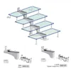High quality tempered laminated glass staircase