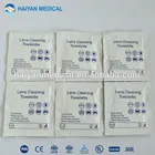 Easy-taken disposable lens wet cleaning wipes for lens or eyeglasses cleansing