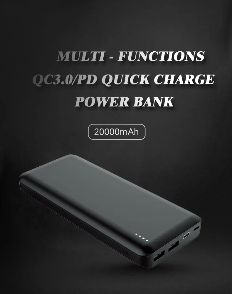 18w pd fast charging power bank 20000mah portable source battery chargers 12 volt type c laptop power bank - ANKUX.COM