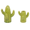 Fancy cactus shaped embossed design gift craft chaozhou ceramic home decor vase for plant