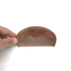 Wholesale private label wood beard comb kit