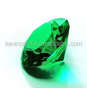 green crystal diamond for christmas gift