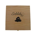 customized logo printing FSC wooden cookie gift packaging box