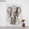 Handmade high quality custom elephant hand made abstract canvas oil painting