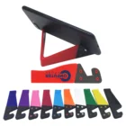 Universal promotion easy carrying desktop V shape colorful plastic lazy folding smartphone mobile phone stand holder