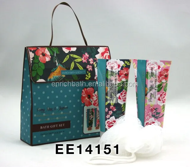rose & jasmine paper box bath gift set christmas gift sets