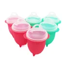 Hot Sell Microwave Safe Silicone Egg cooker Poacher sets with accessories - Hard Boiled Eggs, Hard & Soft Egg Maker