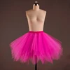 Factory price and top quality Dark pink fuxia girls teen adult long tulle tutu skirt