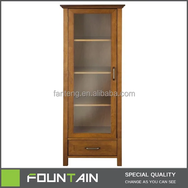 Corner Storage Cabinet With Shelves And Door Wooden Storage