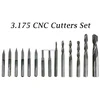 14 pcs 3.175 mm Tool bits Cutter Carving Knife for PVC Wood Acryl MDF ABS Material Cutting