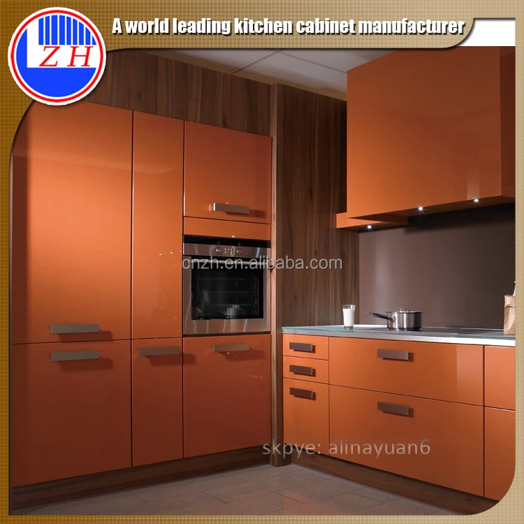High Gloss Pvc Corner Skirting Corner Kitchen Cabinet Design For