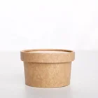 Guangzhou factory wholesale high temperature hot resistance soup noodles paper bowl biodegradable salad bowl with lid