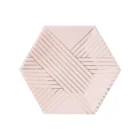 Watercolor Birthday Rose Gold Charger Plates Disposable Paper Plate for Party Foods Desserts
