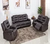 Warehouse stock furniture lounge massage 3+2+1 leather recliner sofa