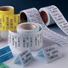 Thermal Transfer Printed Label self adhesive mirror coat paper sticker