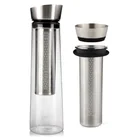 1000ml Hot Selling Heat Resistant Bosilicate Glass Stainless Steel Filter Iced Cold Brew Tea Coffee Maker