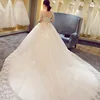 WTS71 2017 Hot sale elegant ball gown lace wedding dress bridal gown