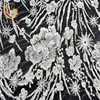 African Styles High Quality Machine Mesh Embroidery The Sequins Guipure Lace Fabric For Bridal Wedding Dress