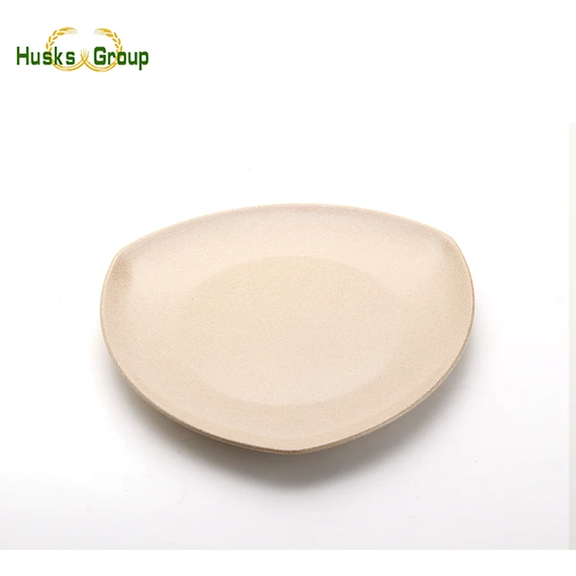 eco-friendly dishes and plates rice husks fiber dish dinner